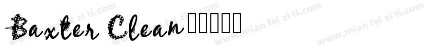 Baxter Clean字体转换